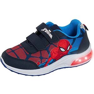 Marvel Jongens Spiderman Light Up Trainers Kinderen Knipperende Lichten Running Sport Skater Schoenen Navy, marineblauw, 9 UK Child
