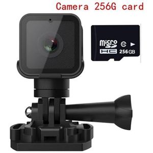 Lichaamscamera 1080P High-definition draadloze kleine camera, WiFi Hotspot Mini DV-camera, buitensportcamera, motorrijrecorder (Color : Camera 256G card, Size : 1)