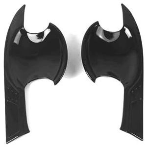 Zelfklevend Deurgreepbeschermers Voor XRV 2022-2024 Enkelvoudig Gat Dubbele Smart-Design Krassenwerende Bescherming Krasbescherming(Front door bowl bright black)