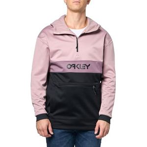 Oakley Thermonucleaire bescherming neusgreep softshell hoodie sweatshirt voor heren, Matte Paddenstoel/Zwart, XL