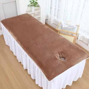 Brown(h),190x90cm,LDLCYCN Massage Beddengoed Microfiber Beauty Beddeksel Spa Massage Tafel Gezicht Handdoek Voor Salon Spa Therapeut Badlaken Handdoek Massage Beddeksel Machine Wasbaar