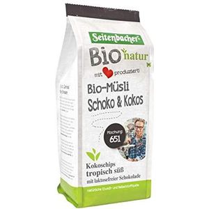 Seitenbacher Biologische volkoren muesli chocolade en kokos, verpakking van 3 (3 x 454 g)