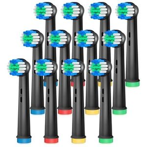 AnjoCare Vervanging borstelhoofden voor Oral B,12 Pack elektrische tandenborstel vervangende koppen,oplaadbare borstelhoofden compatibel met Oral B Pro1000/3000/5000/7000