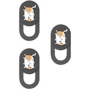 TQUXNGA 3Pcs Webcam Covers Slide Cartoon Kitten Camera Covers Voor Laptop PC Mobiele Telefoon Web Camera Privacy Protector Sticker