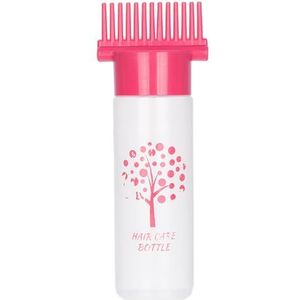 Haarflesapplicator voor haarflesjes, 180 ml, haarfles-applicator voor haarkleurmiddelen, water, vloeistof, olie, wortelkam, haarkleurproducten, thuissalon Bseid