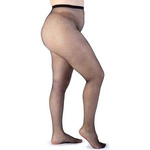 Visnet Panty voor Dames Plus Size Curvy Grote Maten - Made in Italy (Klassiek, 5)