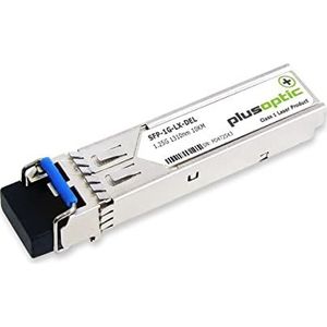 Plusoptic SFP-1G-LX-DEL 1250 Mbit/s 1310 nm glasvezel-transceiver (glasvezel, 1250 Mbit/s, LC, LX, 10000 m)