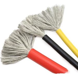 DQZRTUECA Kabelgoten massief siliconen geïsoleerde koperdraadkabel 10-30AWG 1-5 meter veelkleurig(Orange,1Meter 10AWG)