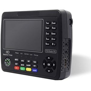 Digitale satellietzoeker V10 Finder Pro 4,3''LCD-scherm Digitale satelliet-tv-signaalzoekermeter voor het aanpassen van de satelliet-tv-schotel