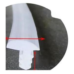1/3/5 meter volledige grootte siliconen rubber T-vormige afdichtstrip deur raam glas kiervuller geluidsisolatie waterdicht winddicht-T-15 9x8mm-1 M