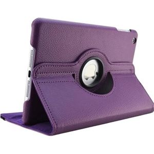 360 Graden Roterende Case Geschikt for Samsung Galaxy Tab 2 10.1 GT P5100 Tablet Cover Folio Pu Leather Stand Smart capa (Color : Purple)