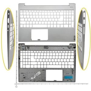 Voor Lenovo IdeaPad S340-15 S340-15IML S340-15IWL S340-15API S340-I5IIL Laptop LCD-achterkant Voorkant Scharnier Palmrest Bott(Silvery C)