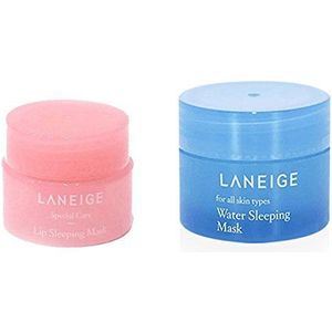 Laneige Water-slaapmasker 15 ml & lip-slaapmasker 3 g, set.