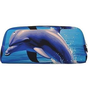 Kururi Egyptische Scarab Print Etui Draagbare Reizen Make-up Tas Pen Pouch Organizer Doos Voor Kantoorbenodigdheden Reizen, Goud, Eén maat