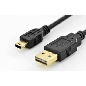 DIGITUS ak-300123 – 010-S 1 m USB naar mini-USB B zwarte kabel USB