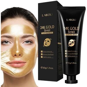 Peel-off Masker | 50g Diep reinigende Gold Snail Facial Pore Cleaner Oil Control - Hydraterende huidverzorging, hydraterende gezichtswas voor gezicht, neus, grote poriën Demaxiyad