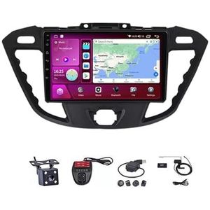 Android Touch Screen Car Stereo 10 Inch Car Stereo Radio Plug And Play Autotoebehoren Autoradio met Bluetooth En Navigatie En Achteruitrijcamera Voor Ford Transit Custom 2013-2018(M150S WIFI 2G+32G)