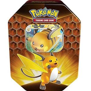 Lively Moments Pokemon kaarten Tin Box Sun&Moon Hidden Fates Raichu-GX EN Engelse Trading Card Game/metalen doos