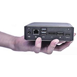 Kingdel Quad Core Mini PC Core i7 Business Computer met 16 GB DDR4 RAM, 256 GB SSD + 1 TB HDD, 2 USB 3.0 LAN DP en HD-poort 300 M Gratis WiFi