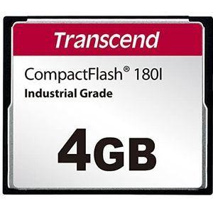 Transcend - CF180 - Geheugenkaart - 4GB - Zwart - SLC-modus