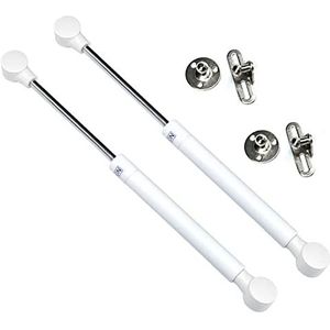 Gasveer, Set van 2 gasveerdekselsteunen for keukenkast, speelgoedkist, veelkleurig(White,A 100N)