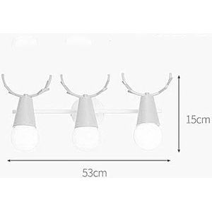 TONFON 3-lichts wandlamp met spiegel, Scandinavische metalen voorkant, moderne wandlamp met 360° draaibare wandlamp for slaapkamer, woonkamer, studeerkamer, gang, entree, restaurant(Pink)