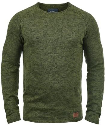 BLEND - Trui 'Dan' - Bruin Groen - Gebreide Trui