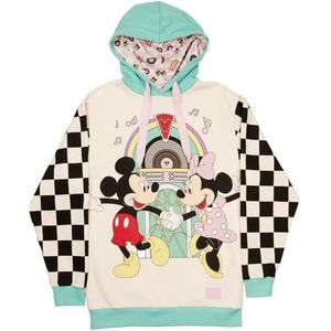 LOUNGEFLY DISNEY MICKEY EN MINNIE DATUM NACHT DINER UNISEX HOODIE 2X