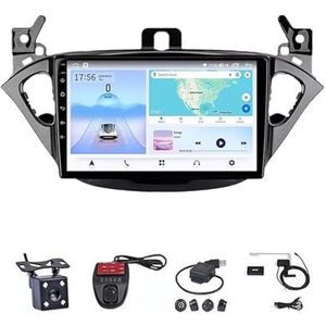 9 Inch Autoradio Voor Opel Corsa E 2015-2019 Carplay Android Navigatie GPS Bluetooth Multimedia Speler Smart Automotive Systeem(4G+WIFI 2G+32G)