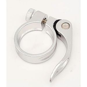 Aluminium fietszadelklem compleet met snelsluiting zadelklem 34,9 mm CarbonEnmy, Silber