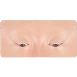 Silicone Practice Board Herbruikbare Face Eye Make-up voor Schoonheidsspecialiste Beginner, huidskleur