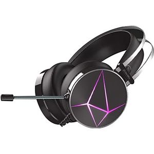 Upgrade Headset Opvouwbare LED RGB Licht Ruisonderdrukking Stereo Gaming Hoofdtelefoon Microfoon Voor PC CSGO Over-ear Hoofdtelefoon Met Microfoon Overhead Rgb Oortelefoon Oortelefoon Voor PC