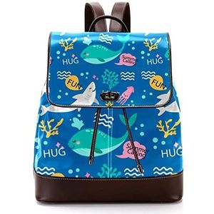 Kleurrijke dieren blauwe gepersonaliseerde schooltassen boekentassen voor tiener, Meerkleurig, 27x12.3x32cm, Rugzak Rugzakken