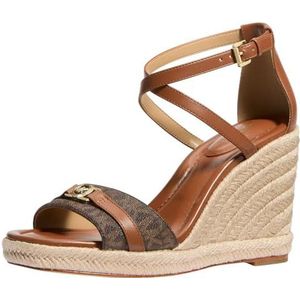 Michael Kors Mandy Wedge Damessandalen, brn bagage, 37.5 EU