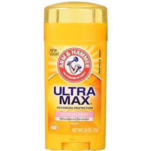 Arm and Hammer Ultramax deodorant en anti-transpirant – poeder fresh, 75 ml (4 stuks)