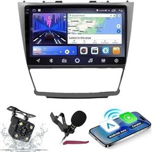 Android 14 Autoradio Navi voor T-oyota Camry 40 (2006-2011) 9 ""QLED-scherm autoradio met draadloze Carplay Android Auto GPS-navigatie met BT5.0 HIFI FM 5G-WiFi SWC RDS MIC,M400s