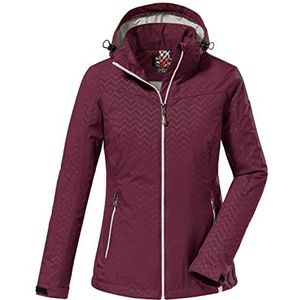 killtec Women's Softshelljack met afritsbare capuchon - KOS 176 WMN SFTSHLL JCKT, dark rose, 40, 38390-000