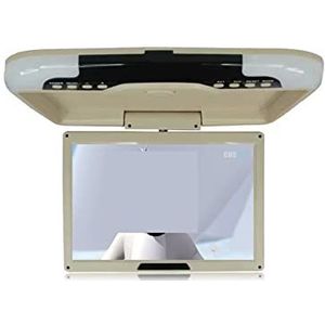 Hoofdsteunmonitor voor achterbank van de auto 12.1 Inch HD Auto Dak Mount Monitor 360 ° Scherm Rotatie Auto Video Speelt Auto Plafond TV Flip Down USB SD FM IR LED Speaker Entertainmentsysteem achteri