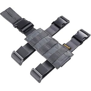 EXCELLENT ELITE SPANKER Tactische Drop Leg Holster verstelbare Platform Molle Module Universele Pouch voor linker/rechter been (Grijs)