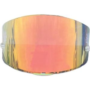 Motorhelm vizier lens, Helmvizier, TTC-schild for KYT TT-cursus Motorhelmvizier Uv-bescherming Windscherm Hoge sterkte Capacetes Accessoires (zwart - alleen for gebruik overdag)(Revo Clear Red-day and