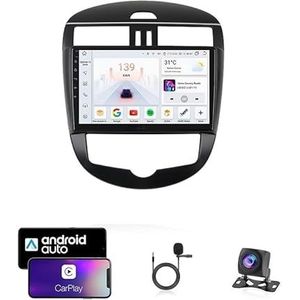 Android 13 Dubbel Din Auto Stereo Touchscreen Auto Stereo Voor NISSAN TIIDA 2012-2015 Met Bluetooth GPS Navigatie WiFi FM Radio USB/SWC/Plug en Play Ondersteuning Carplay&Android Auto(4 Core Wifi 1G+3