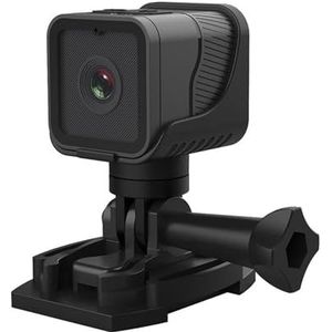 Actiecamera Draadloze Camera Wifi Mini DV Camcorder for Vloggen Video Sport 1080P HD Camera Video Surveillance Draadloze Ondersteuning 256G (Color : Nero, Size : Only Camera)