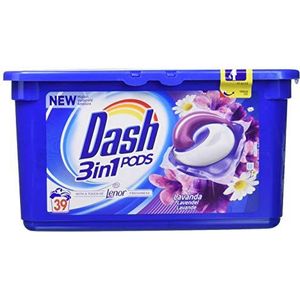 Dash Allin1 Pods wasmiddel in capsules lavendel en kamille, maxi-formaat uit stuk, wassen