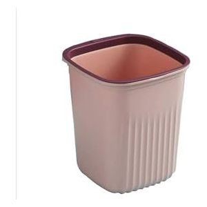 afvalbak Geen deksel vierkante vuilnisbak, for badkamer, keuken, kantoor-twee specificaties afvalmanden (maat: L roodbruin) keuken