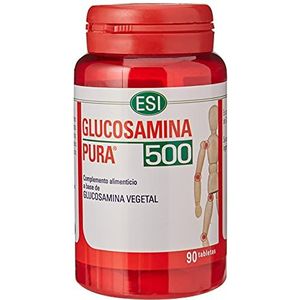 ESI No-Dol Glucosamine 500, Voedingssupplement op basis van glucosamine, karakteriserend element van bindweefsel en kraakbeen, glutenvrij en veganistisch, 90 ovale