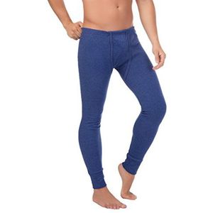 stylenmore Thermisch ondergoed voor heren, ski-onderhemd - lange mouwen, korte mouwen of broek naar keuze tot maat 4XL, ondergoed binnenfleece, donkerblauw, 3XL