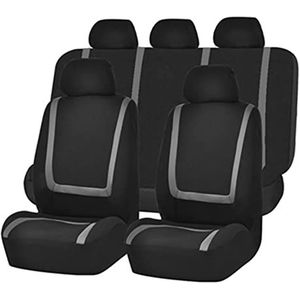 Stoelhoezen Beschermhoezen Voor Toyota Fj Voor Cruiser Voor Fortuner Auto Seat Cover Covers Voor Harrier Voor Highlander Voor Hilux Voor Vitz Voor Wish 2006 2005 2004 2003(9pcs Set Grey)