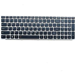 New Replacement Laptop Toetsenbord Voor For LENOVO B70-80 B71-80 Colour Zwart With Zilver Frame Without Backlight Verenigde Staten Lay-out