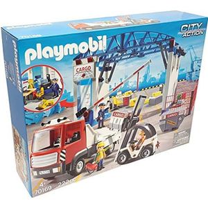 Playmobil 70169 - CARGOHALLE MEGASET MET VORK EN CONTAINERDRUK
