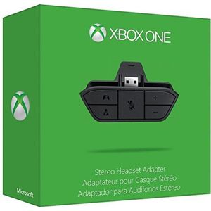Headset Audio Mic Stereo Oortelefoon Adapter voor Xbox One Controller - Zwart